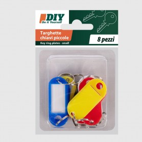 Targhette chiavi piccole - 8 pz
