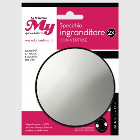 Specchio ingranditore 2X con ventose
