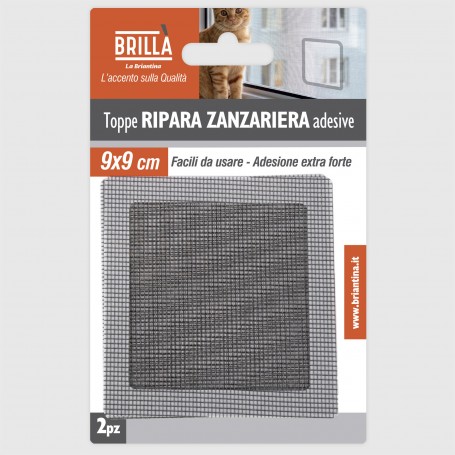 Toppe adesive ripara zanzariere - 9x9 cm - 2 pz