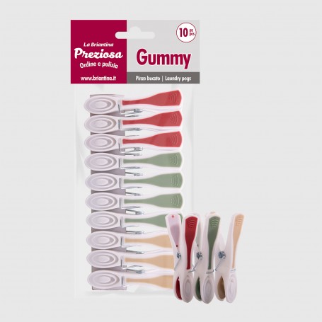 Pinze Bucato Gummy - 10 pezzi