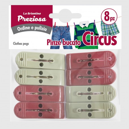 Pinze bucato Circus - 8 pz