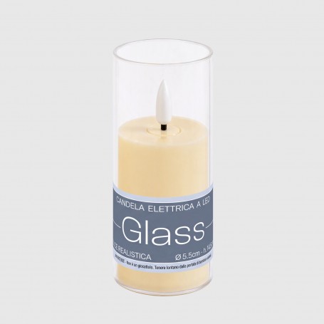 Candela elettrica Glass - 10.5 cm