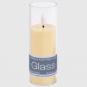 Candela elettrica Glass - 14.5 cm