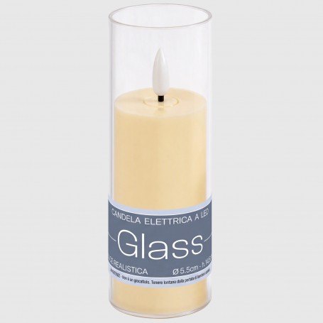 Candela elettrica Glass - 14.5 cm
