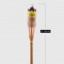 Fiaccola da giardino in bamboo - H. 150 cm
