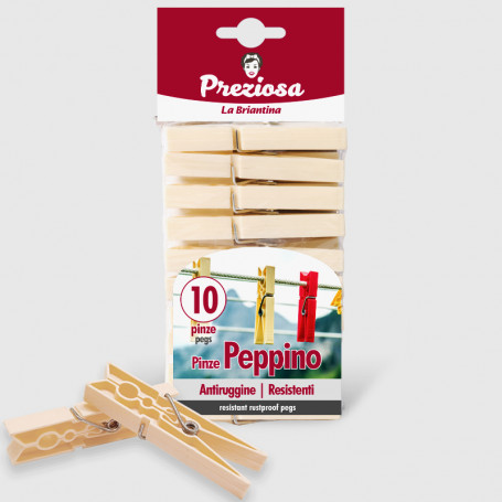 Pinze bucato Peppino - 10 pz