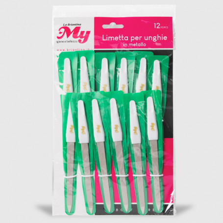 Limette unghie in metallo - 12 pz