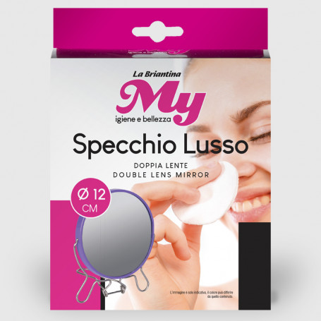 Specchio Lusso doppia lente diametro 12 cm