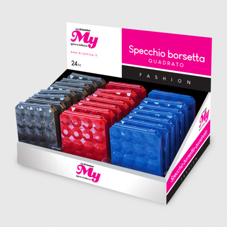 Specchio Borsetta quadrato