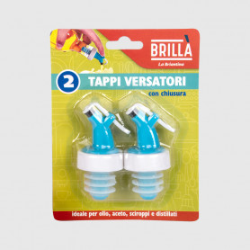 Tappi versatori con chiusura - 2 pz