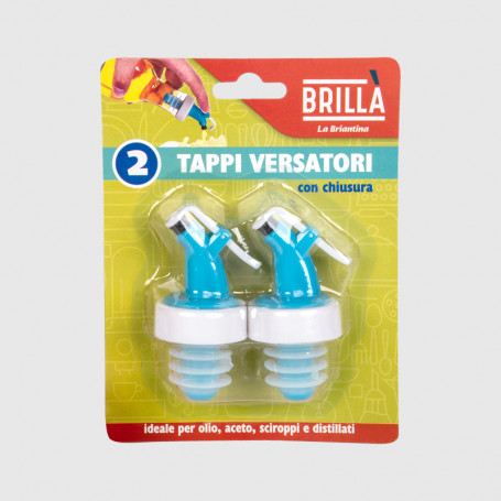 Tappi versatori con chiusura - 2 pz