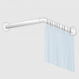 Bastone doccia angolare a L - 2 lati