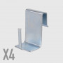 Supporti  in metallo per serramenti - 4 pz