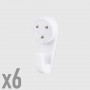 Ganci a 3 punte piccoli - 6 pz