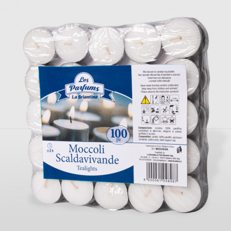 Moccoli Scaldavivande in confezione termoretraibile - 100 pz