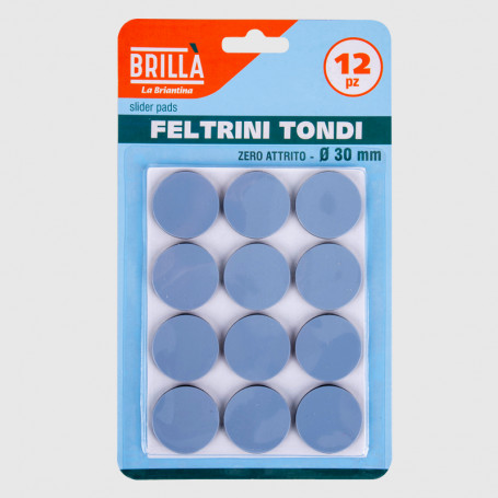 Feltrini tondi in EVA - 12 pz - diam. 30 mm