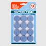 Feltrini tondi in EVA - 12 pz - diam. 30 mm